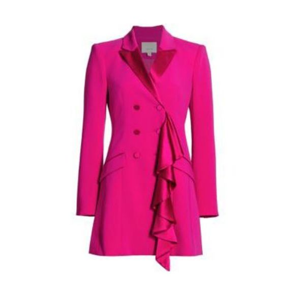 Cinq à Sept Dresses & Skirts - CINQ À SEPT Carly Fringe Blazer Dress In Petunia $595